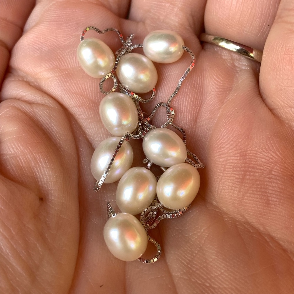 Natural Freshwater Pearl S925 Necklace - Picture 3 of 5